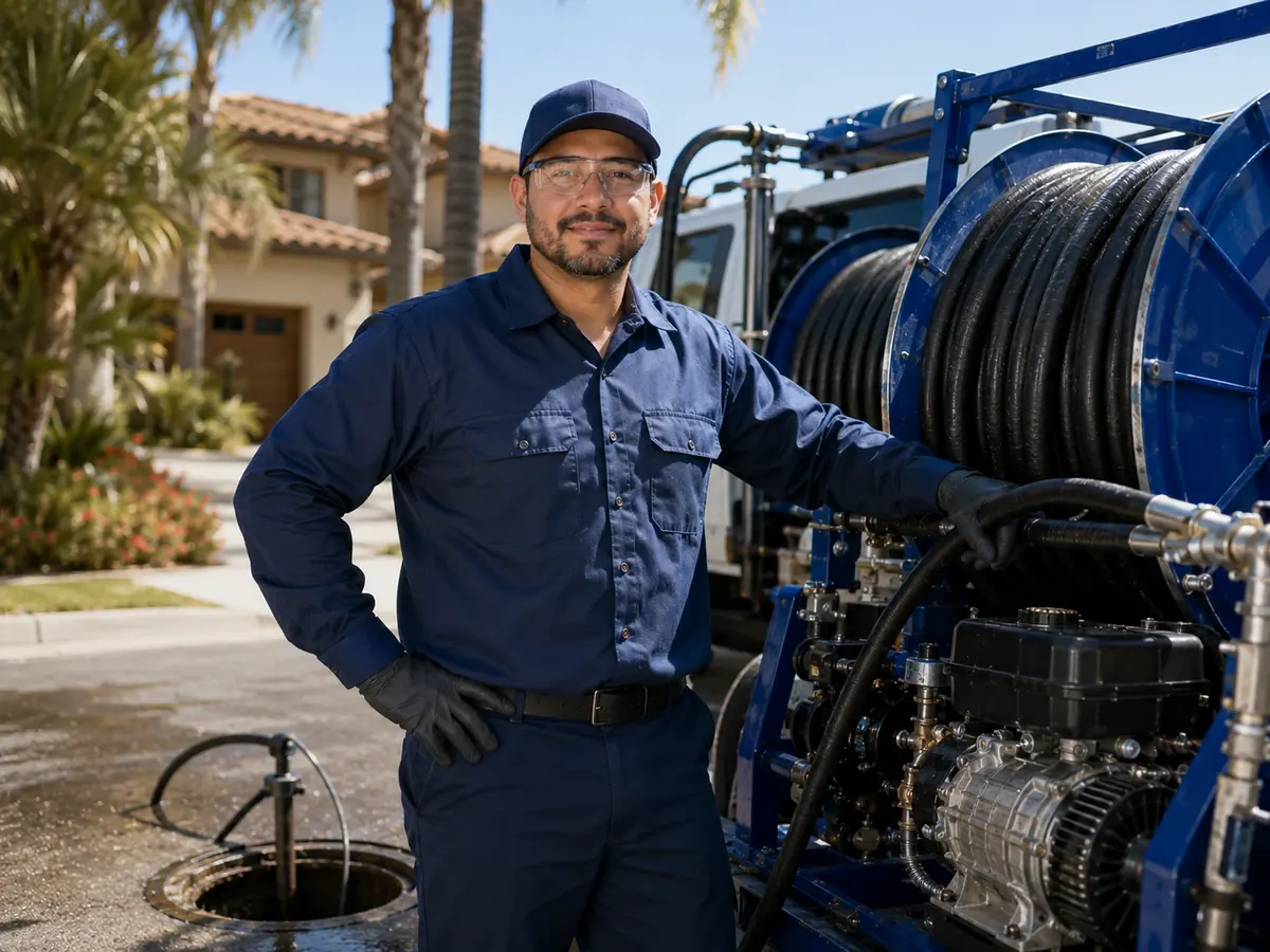 Hydro jet sewer cleaning in Sun City