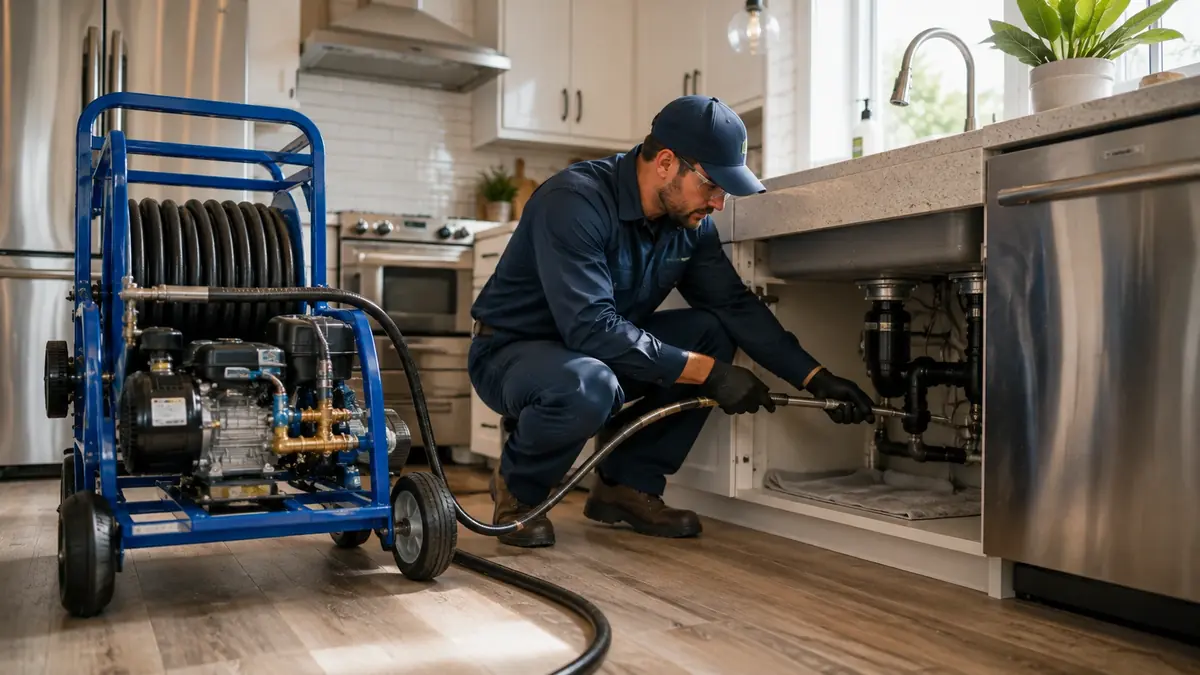 Kitchen Drain Hydro Jetting in Sun City